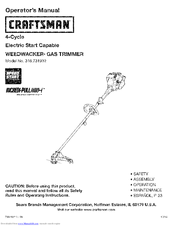 Craftsman WEEDWACKER 316.731932 Operator's Manual