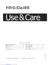 Frigidaire FFRH1822Q20 Use & Care Manual