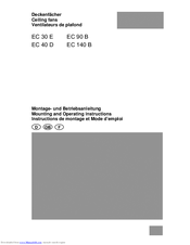 Maico EC 40 D Mounting And Operating Instructions