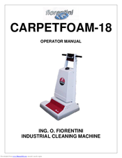 FIORENTINI CARPETFOAM-18 Operator's Manual