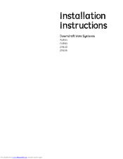 GE PVB98ST5SS Installation Instructions Manual