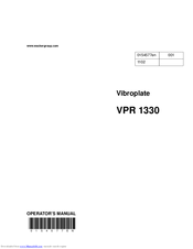 Wacker Neuson VPR 1330 Operator's Manual