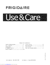 Frigidaire FFTA1233Q23 Use & Care Manual