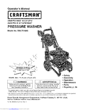 Craftsman 580.754880 Operator's Manual