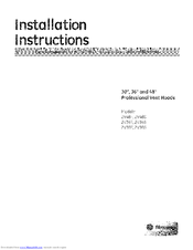 Monogram ZV3OT Installation Instructions Manual