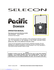 Selecon Pacific Dowser Operation Manual