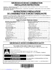 Maytag YMMV6190DS0 Installaion Instructions