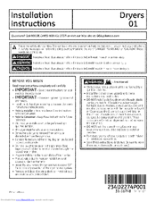GE GFDS175EH1DG Installation Instructions Manual