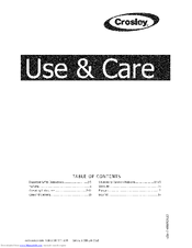 Crosley CDE4701QW0 Use & Care Manual