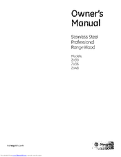 Monogram ZV36 Owner's Manual