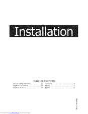Frigidaire FFTW1001PW0 Installation Instructions Manual