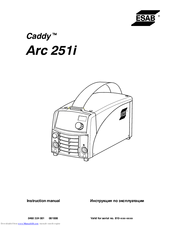 ESAB Caddy Arc 251i Instruction Manual