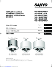 Sanyo VCC-9000EBCP/EBSP Instruction Manual