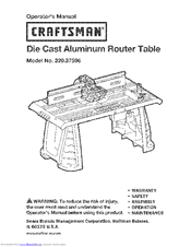 Craftsman 320.37596 Operator's Manual