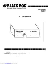 Black Box SW459A-ST User Manual