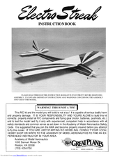 GREAT PLANES Electro Streak Instruction Manual