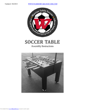 WARRIOR Soccer Table Assembly Instructions Manual
