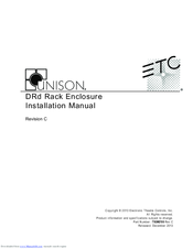 ETC DRd12-24-120 Installation Manual