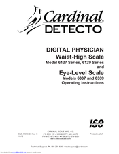 Cardinal 6337 Series Operating Instructions Manual