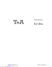 T+A K2 Blu User Manual