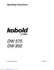 Kobold DW 800 Operating Instructions And Useful Tips