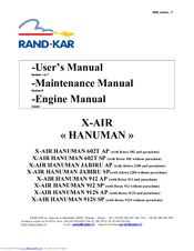 Rand-Kar X-AIR HANUMAN 602T AP User Manual
