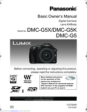 Panasonic Lumix Dmc G5 Manuals Manualslib