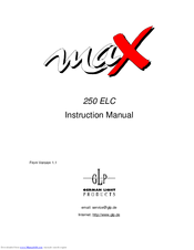 German Light Products Max 250 ELC Instruction Manual
