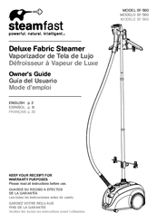 Steamfast SF-560 Owner's Manual