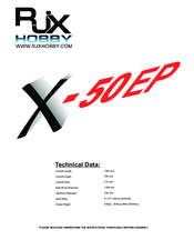 RJX Hobby X-50EP Instruction Manual