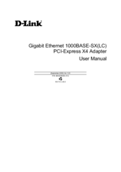 D-Link DGE-560SX User Manual