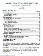 Lacrosse WS1281 Instruction Manual