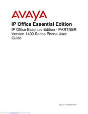 Avaya IP Office 1400 Series User Manual