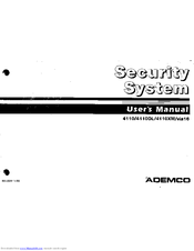 ADEMCO 4110 User Manual