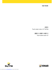 Vimar 21511 User Manual