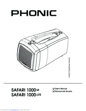 Phonic SAFARI 1000 LITE User Manual