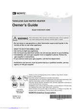 Noritz N-0931M-DV-ASME Owner's Manual