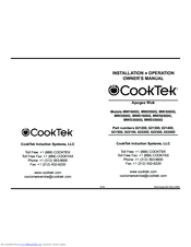 CookTek MWD1800G Installation & Operation Owner's Manual
