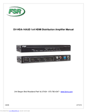 FSR DV-HDA-14AUD Manual
