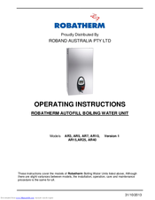 Robatherm AR25 Operating Instructions Manual