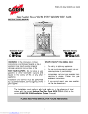 Godin OVAL PETIT  3428 Instruction Manual