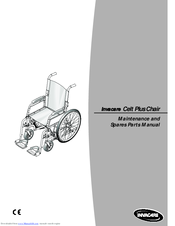 Invacare Celt Plus Maintenance And Spares Parts Manual