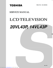 Toshiba 20VL43P Service Manual