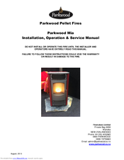 Parkwood Mia Installation, Operation And Maintanance Manual