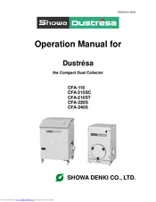 Showa Denki Dustresa CFA-110 Operation Manual