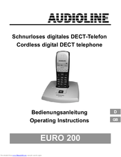 AUDIOLINE EURO 200 Operating Instructions Manual