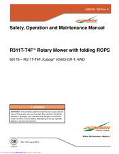 Jacobsen R311T-T4F Safety, Operation And Maintenance Manual