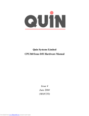 Quin Systems CPU360 Hardware Manual