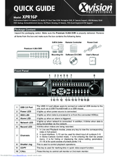 XVision XPR16P Quick Manual
