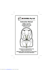 Dorel COMPLETE AIRCA 2010 Instruction Manual